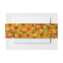 Aspen Blätter Collage Solid Medley Seamless 1 Einladungsbanderole