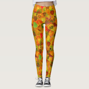 Aspen Blätter Collage Solid Medley Seamless 1 Leggings