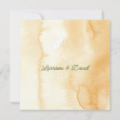 Aspen Blätter Custom Wedding Einladung (Rückseite)