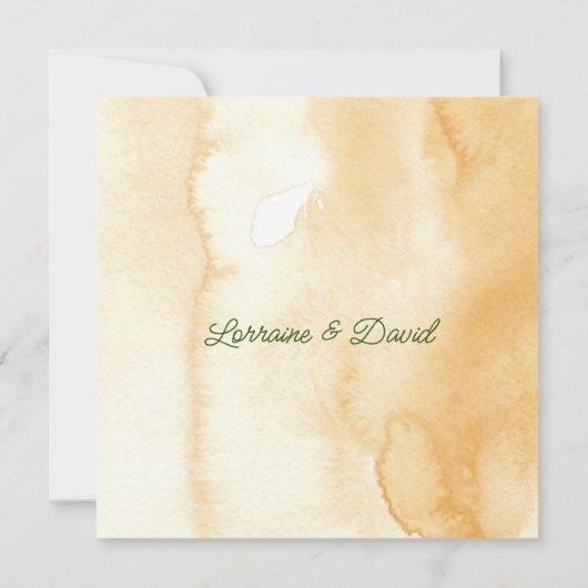 Aspen Blätter Custom Wedding Einladung (Rückseite)