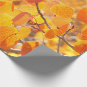 Aspen-Blätter des Falles Geschenkpapier (Ecke)