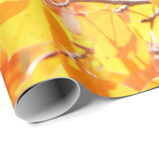 Aspen-Blätter des Falles Geschenkpapier (Rolleneckpunkt)