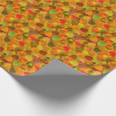 Aspen-Blätter sammeln festes Medley nahtlos 1 Geschenkpapier (Ecke)