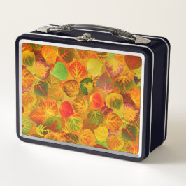 Aspen-Blätter sammeln festes Medley nahtlos 1 Metall Brotdose