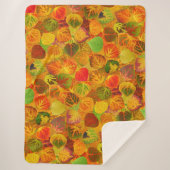 Aspen-Blätter sammeln festes Medley nahtlos 1 Sherpadecke (Vorderseite)