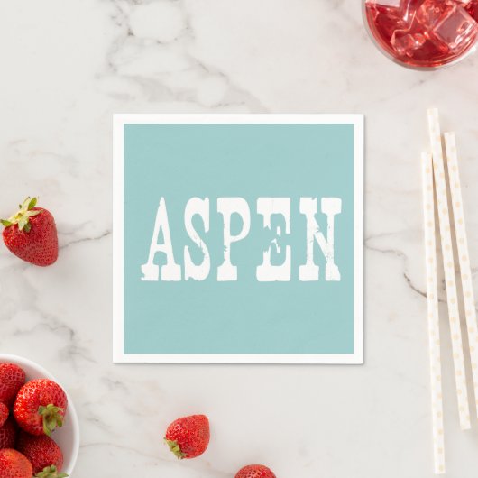 Aspen Blue Serviette (Beispiel)