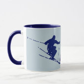Aspen Blue Skier Tasse (Links)