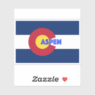 Aspen CO-Kennzeichnung Aufkleber