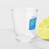 Aspen Colorado Art Deco Typografie Schnapsglas (Links)