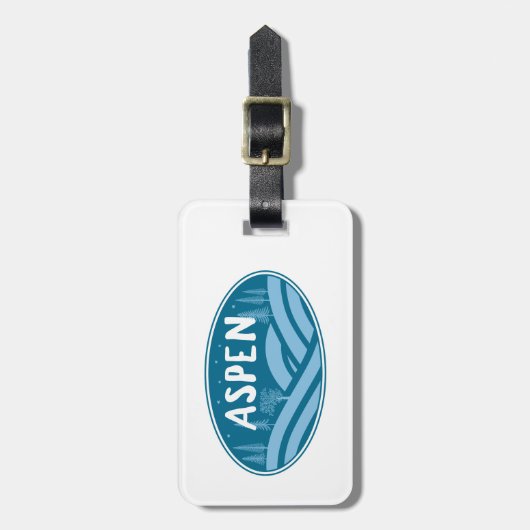 Aspen Colorado Außenbereich Gepäckanhänger (Vorderseite vertikal)