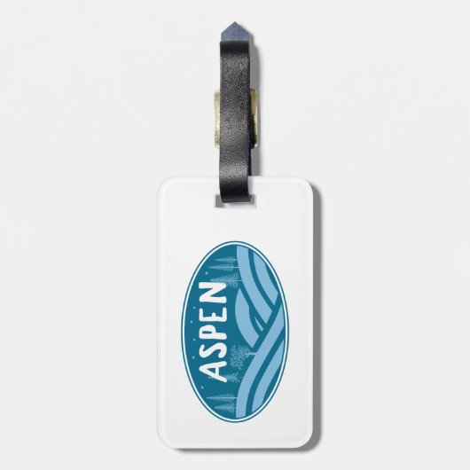 Aspen Colorado Außenbereich Gepäckanhänger (Rückseite vertikal)