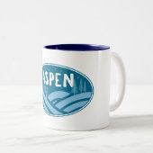 Aspen Colorado Außenbereich Zweifarbige Tasse (VorderseiteRechts)