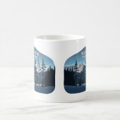 Aspen Colorado Bäume Schnee Berge Retro Kaffeetasse (Mittel)