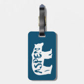 Aspen Colorado Bear Gepäckanhänger (Rückseite vertikal)