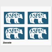 Aspen Colorado Bear Rechteckiger Aufkleber (Blatt)