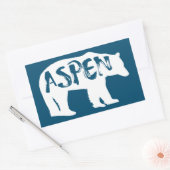 Aspen Colorado Bear Rechteckiger Aufkleber (Umschlag)