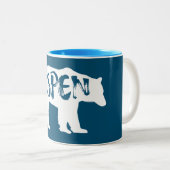 Aspen Colorado Bear Zweifarbige Tasse (VorderseiteRechts)