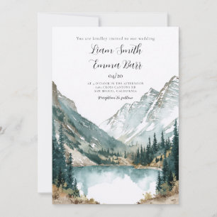 Aspen Colorado Berg Hochzeitsziel Einladung