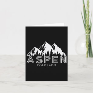 Aspen Colorado Berg Skifahren Ausflug W Karte