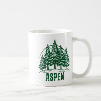 Aspen Colorado Berge Skifahren Kiefer Außen USA Kaffeetasse