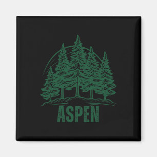 Aspen Colorado Berge Skifahren Kiefer Baum Outdoor Magnet