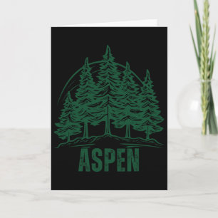 Aspen Colorado Berge Skifahren Kiefer Outdoor USA Karte
