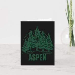 Aspen Colorado Berge Skipine Tree Außenbereich Usa Karte