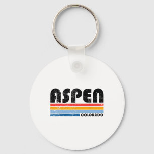 Aspen Colorado Bergsee-Zauber Vintages Aspen Sk Schlüsselanhänger