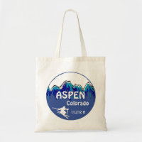 Aspen Colorado blaue Skikarte wiederverwendbare Ta