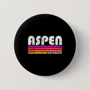 Aspen Colorado Co Bergskifahren Vintage 80er Jahre Button