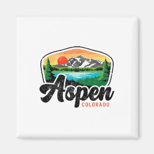 Aspen Colorado Co Bergskifahren Vintage 80er Jahre Magnet