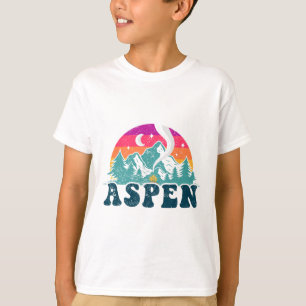 Aspen Colorado Co Bergskifahren Vintage 80er Jahre T-Shirt