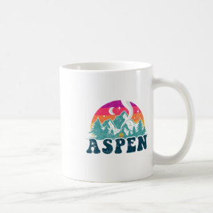 Aspen Colorado Co Mountain Skifahren Vintage 80er Kaffeetasse