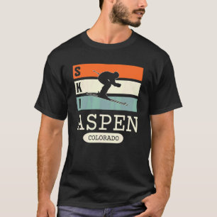 Aspen Colorado Co Wandern Berge Ski Aspen Skifahre T-Shirt