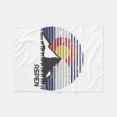 Aspen Colorado Flag - Grafschaft Berg Fleecedecke (Vorderseite (Horizontal))