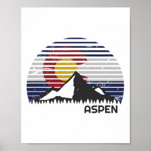 Aspen Colorado Flag - Grafschaft Berg Poster