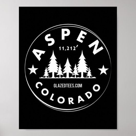 Aspen Colorado - Großer Bergwald Poster (Vorne)