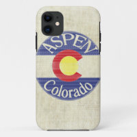 Aspen Colorado Kreis Flagge iphone 5 Fall
