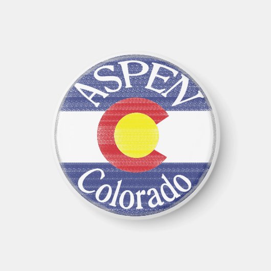 Aspen Colorado Kreismagen Magnet (Vorne)