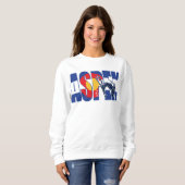 Aspen Colorado mit Skier Sweatshirt (Vorne ganz)