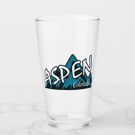 Aspen Colorado Mountains Glas (Vorderseite)