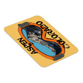 Aspen Colorado Orangenschneedecke Magnet (Rechte Seite)