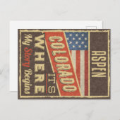 Aspen Colorado Postkarte (Vorne/Hinten)