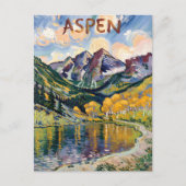 Aspen Colorado Reise Van Gogh Berglandschaft Postkarte (Vorderseite)