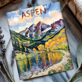 Aspen Colorado Reise Van Gogh Berglandschaft Postkarte