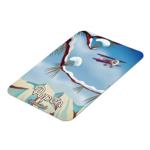 Aspen Colorado Reiseplakat Magnet