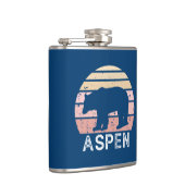 Aspen Colorado Retro Bär Flachmann (Rechts)