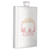 Aspen Colorado Retro Bär Flachmann (Rechts)