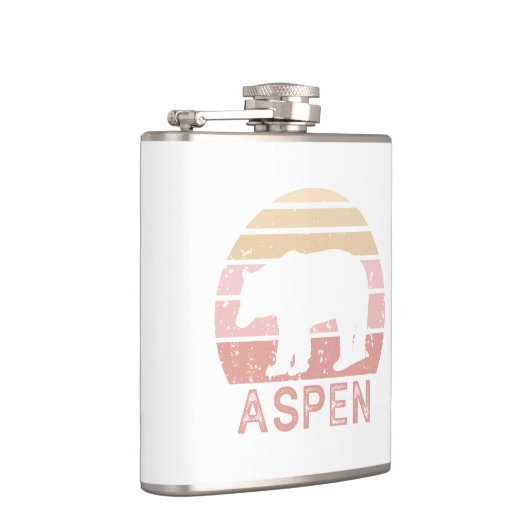 Aspen Colorado Retro Bär Flachmann (Rechts)