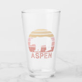 Aspen Colorado Retro Bär Glas (Vorderseite)